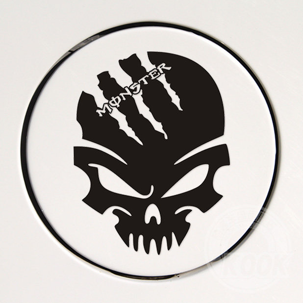 图创骷髅个性车身贴 油箱盖贴纸 图腾鬼爪 创意 汽车贴纸钓箱贴