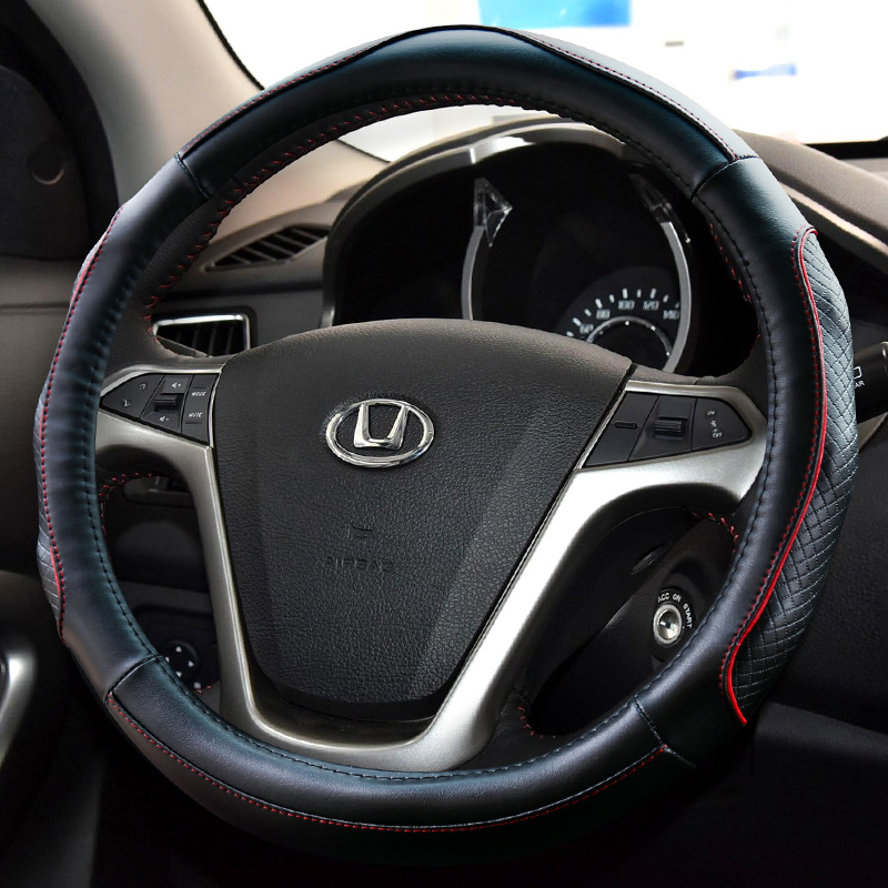 华泰b11经典圣达菲宝利格路盛e80e70真皮汽车方向盘方向盘套