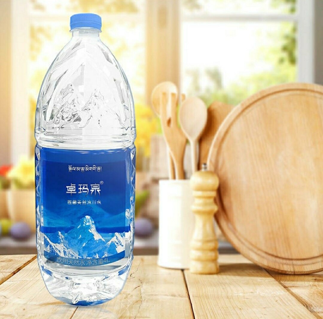 西藏卓玛泉天然冰川矿泉水4l*4瓶6箱装