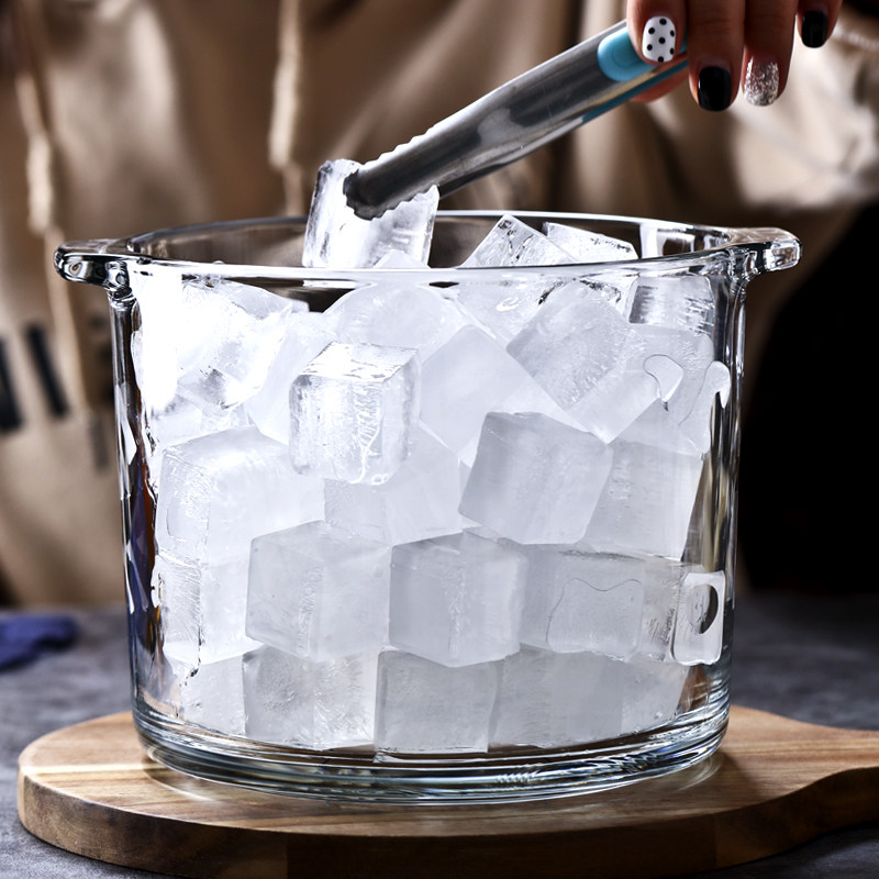 冰桶libbey利比进口玻璃家用冰块ktv酒吧送冰冰桶
