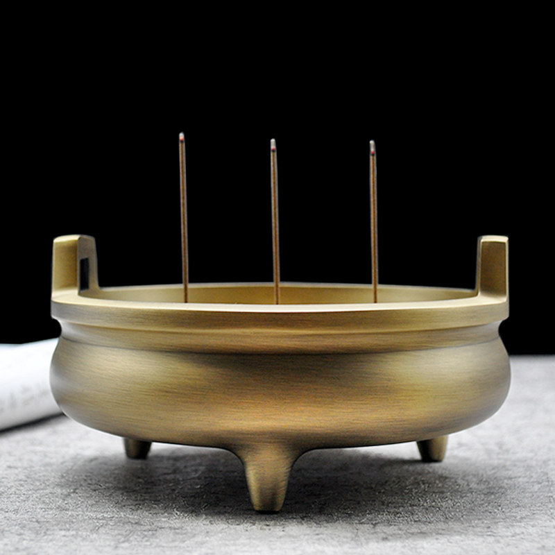 香炉纯铜大号供佛供奉檀香焚香茶道香薰家用香薰炉