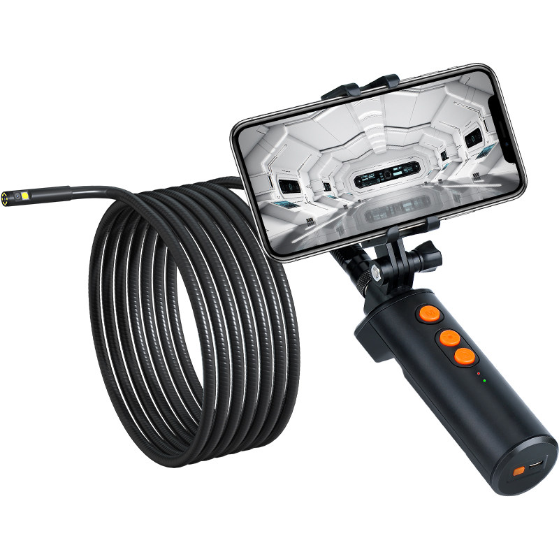 手机wifi内窥镜高清摄像头可转转弯汽修发动工业机车底检查镜