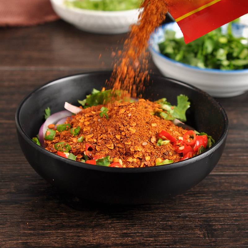 云南特产单山蘸水100g辣椒面烤鸡烤鱼烤肉佐料烧烤调料干辣椒面