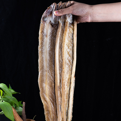 温州特产小油鳗鱼干淡干沙鳗干无刺干整条七星海鲜干货500g鱼干