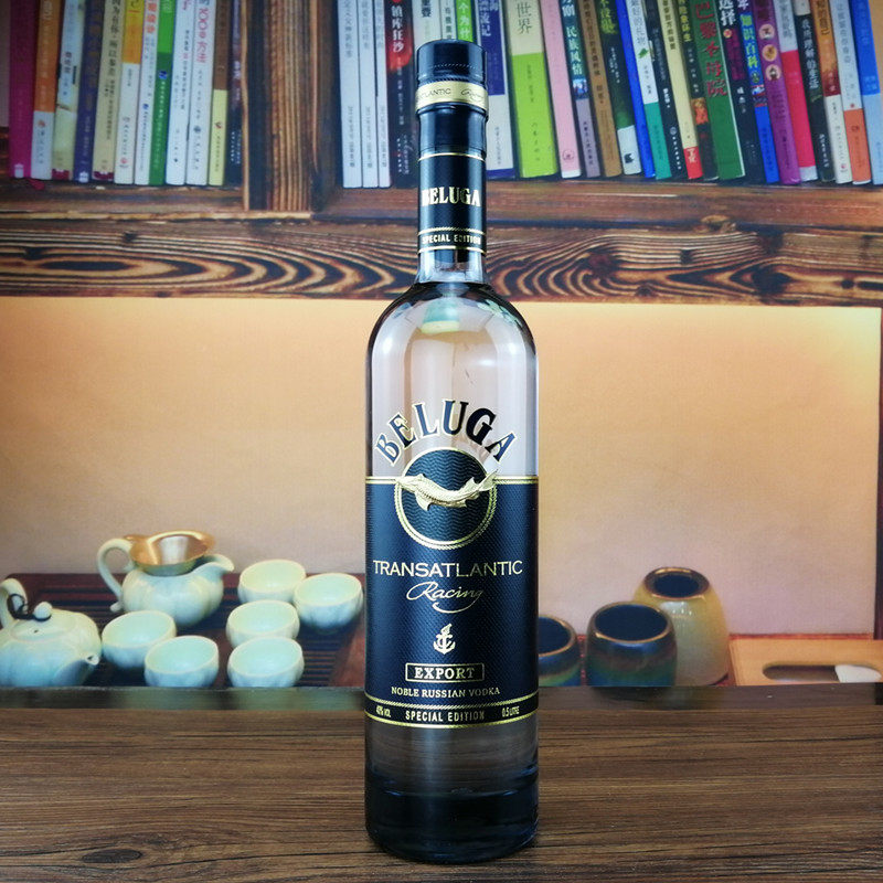 500ml原装进口俄罗斯白鲸伏特加beluganoble金尊鲟鱼洋酒伏特加