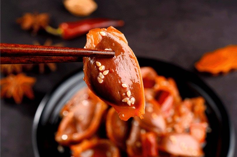 之源麻辣鸭宝凉拌鸭胗鸭肾冷冻凉菜小吃250g凉菜