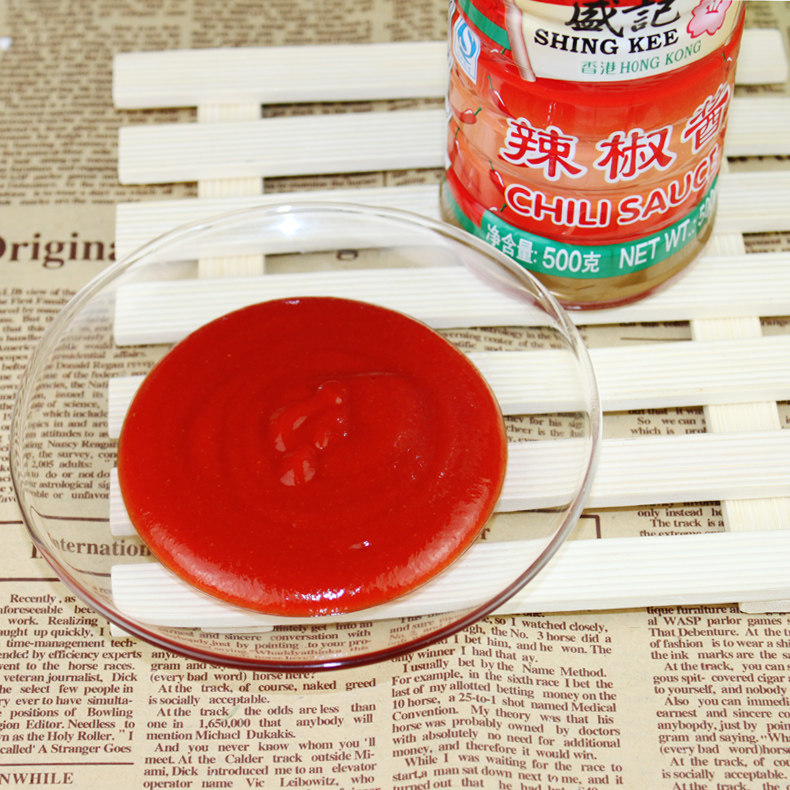 辣椒酱香港盛记500g挤瓶辣酱711专用鱼蛋火锅辣椒酱