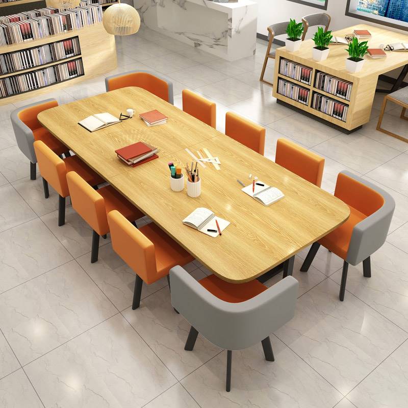 家居小型办公办公会办公会议会议桌简约现代活动室桌椅会议桌