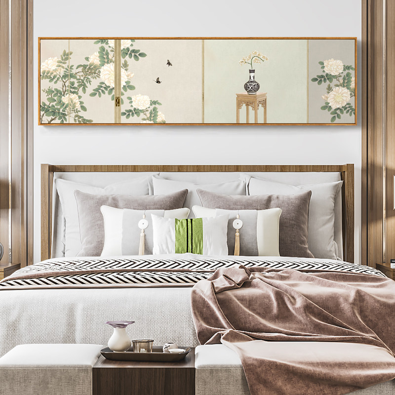 民宿古风国风中国装饰画背景墙床头挂画卧室中式现代装饰画