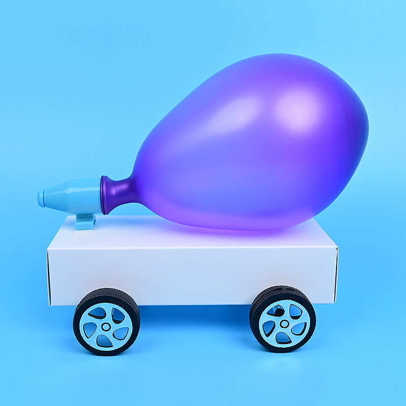 气球反冲小车纸盒发明科学实验自制车辆小学教科科学实验