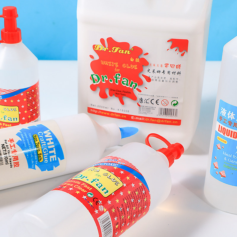 白胶做泥专用康汇白胶大桶装便宜起泡胶液体胶胶水史莱姆专用大瓶