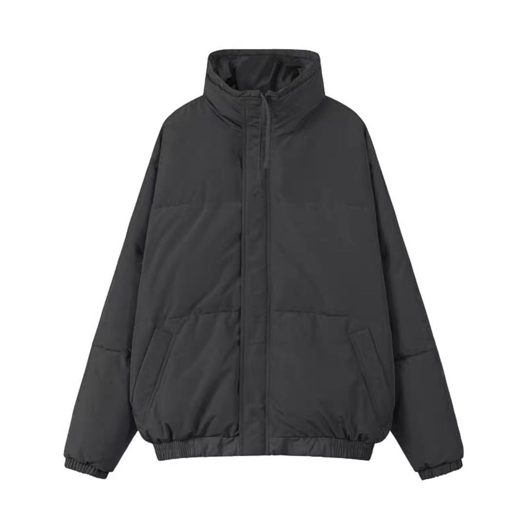 现货fearofgodfogessentials羽绒服棉服外套纯色休闲面包服潮