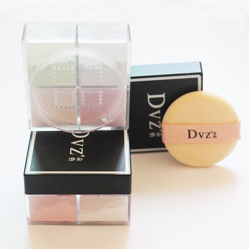 专柜正品dvz朵色定妆粉蜜粉四宫格修颜散粉提亮控油干粉女化妆品