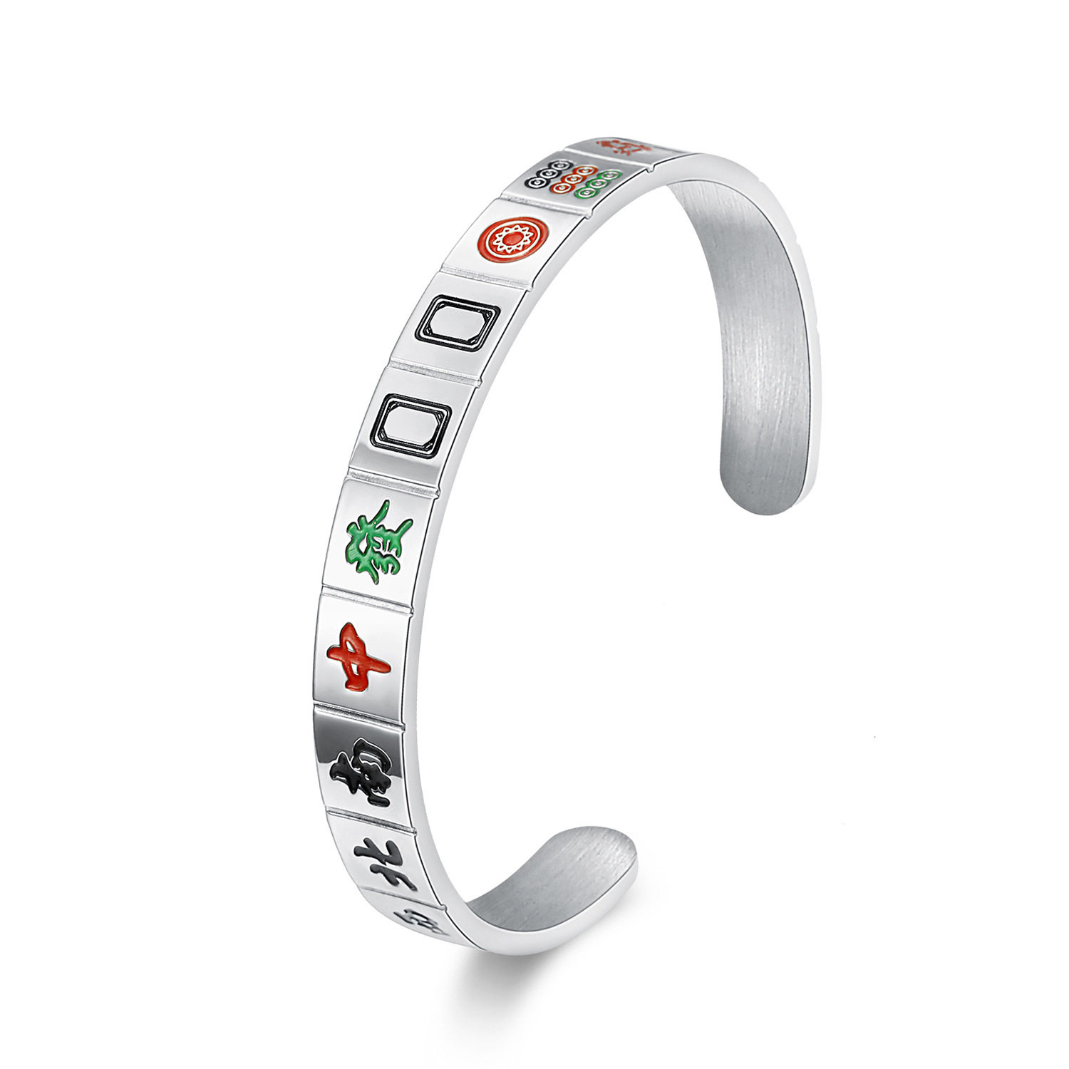 麻将手镯红中发财手链女中国风手环首饰饰品手链