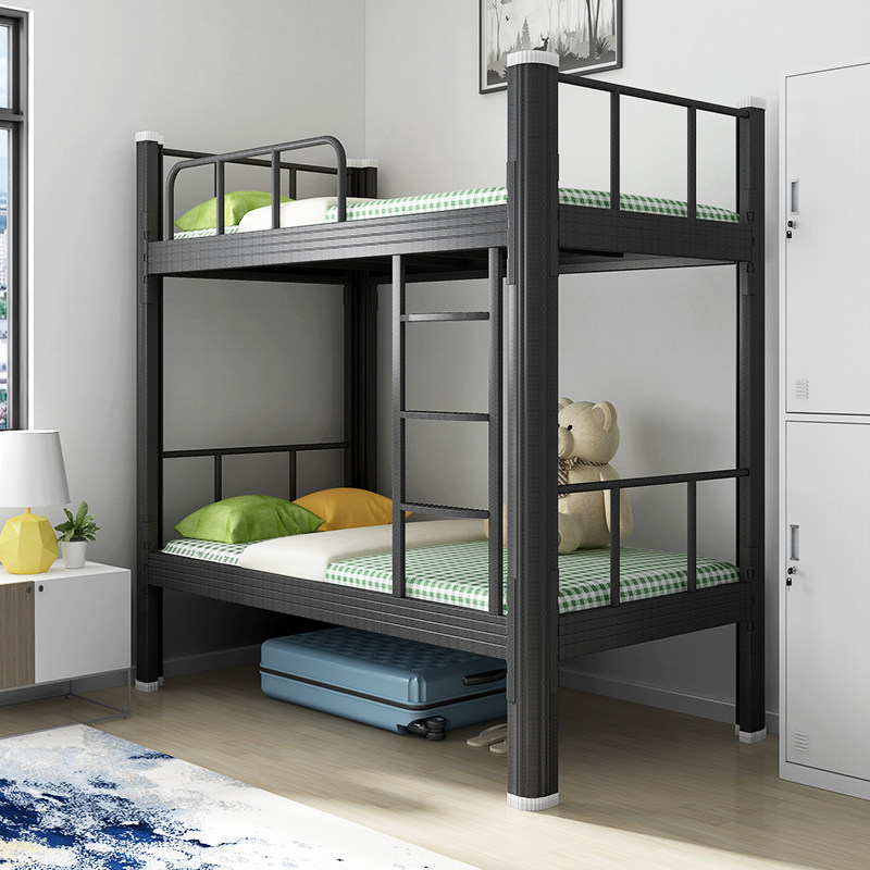 单人床铁艺床单单层员工宿舍床上下铺铁床儿童铁艺