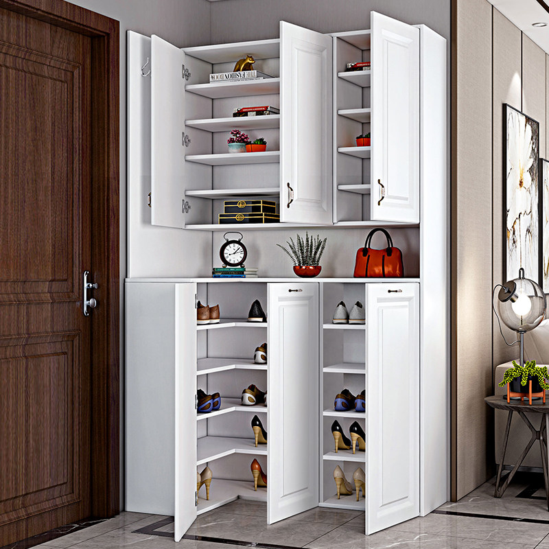 鞋柜进门衣柜转角玄关一体靠墙北欧门口多功能鞋柜