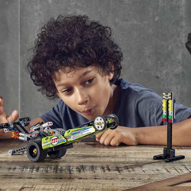 玩具lego乐高2020新品机械男孩42103绿色改装塑料积木