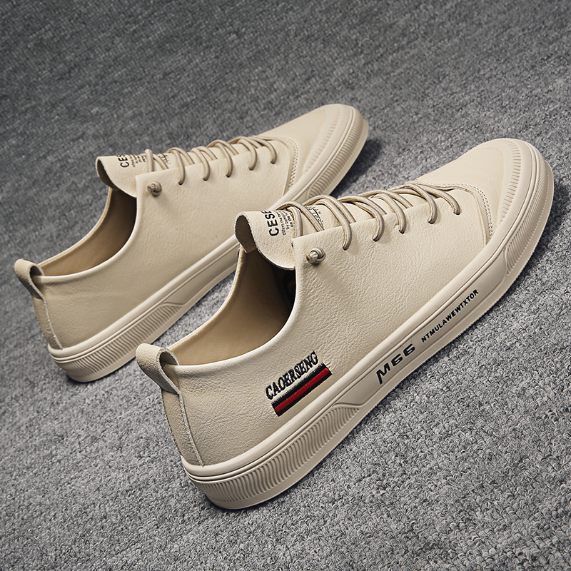 男鞋春季潮鞋2022新款男士休闲鞋韩版百搭夏季透气不系带懒人板鞋