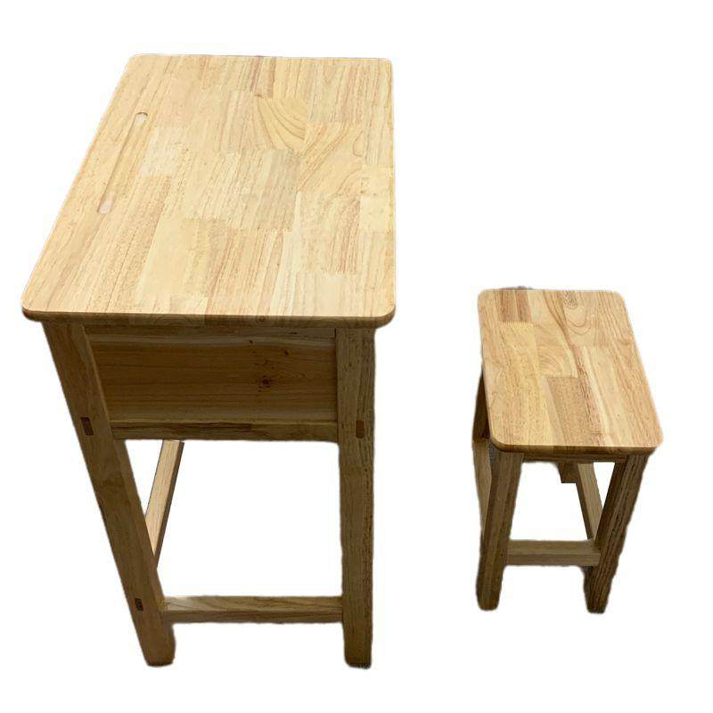 实木课桌椅学校教室中小学生老式校园辅导班课桌椅