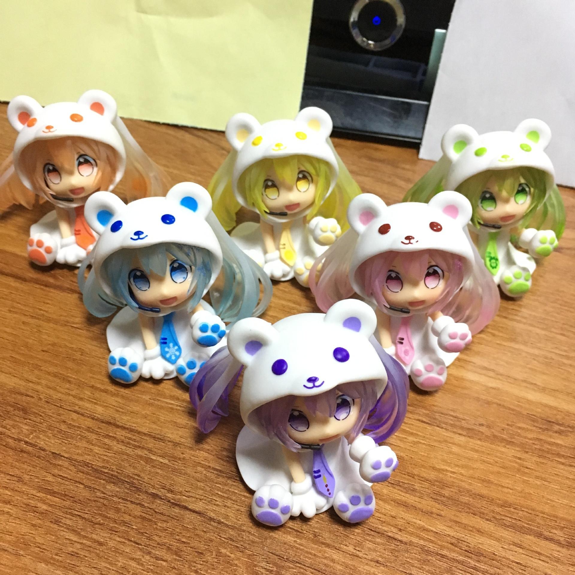 gk雪人未来粘土土人版熊手办车饰公仔摆件潮玩盲盒
