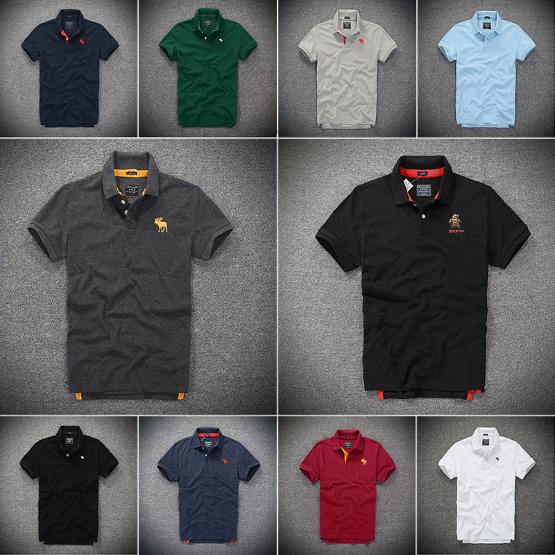polo衫男短袖af夏季男士修身商务保罗翻领t恤男装大码体恤上衣潮