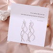 South Korea S925 sterling silver wavy ear -load female super immortal temperament face thin long tassel earrings 2022 new net red South Korea S925 sterling silver wavy ear -load female super immortal temperament face thin long tassel earrings 2022 new net red