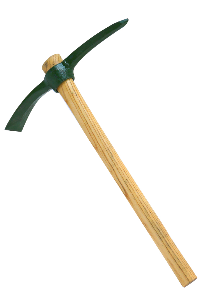 镐头纯钢镐小不锈钢镐锄两用镐斧户外羊镐锄头