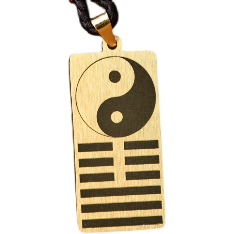 本命补缺土金地天泰吊坠项链喜用神金土男女士项坠