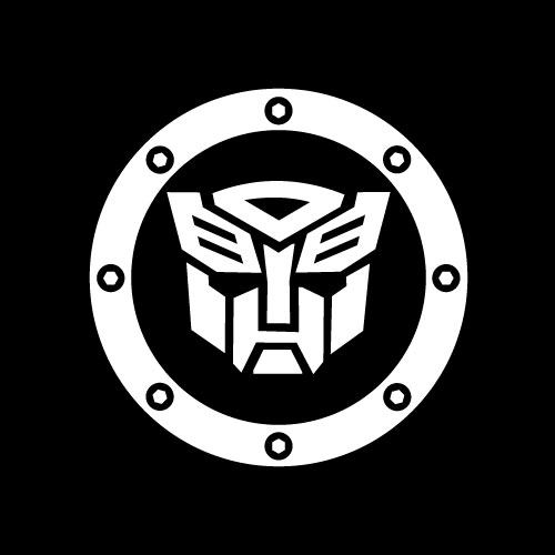 变形金刚油箱汽车装饰贴双面人霸天虎威震天狂派骑车汽车装饰贴