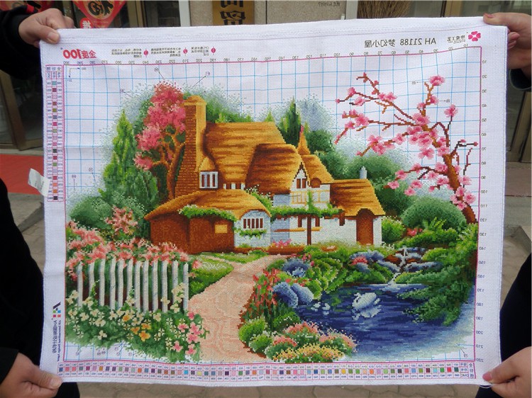 梦幻小屋手工十字绣成品家园花园客厅卧室现代十字绣成品