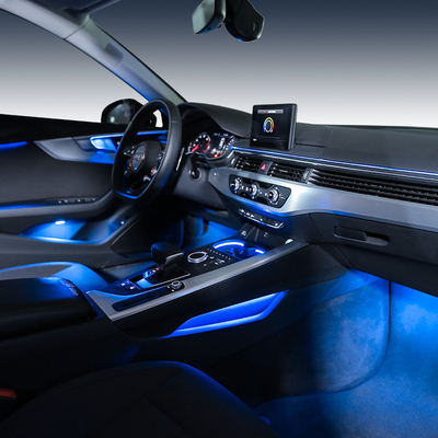 17181920款奥迪a4l氛围灯改装32色车内装饰灯a5中控气氛灯轮廓灯