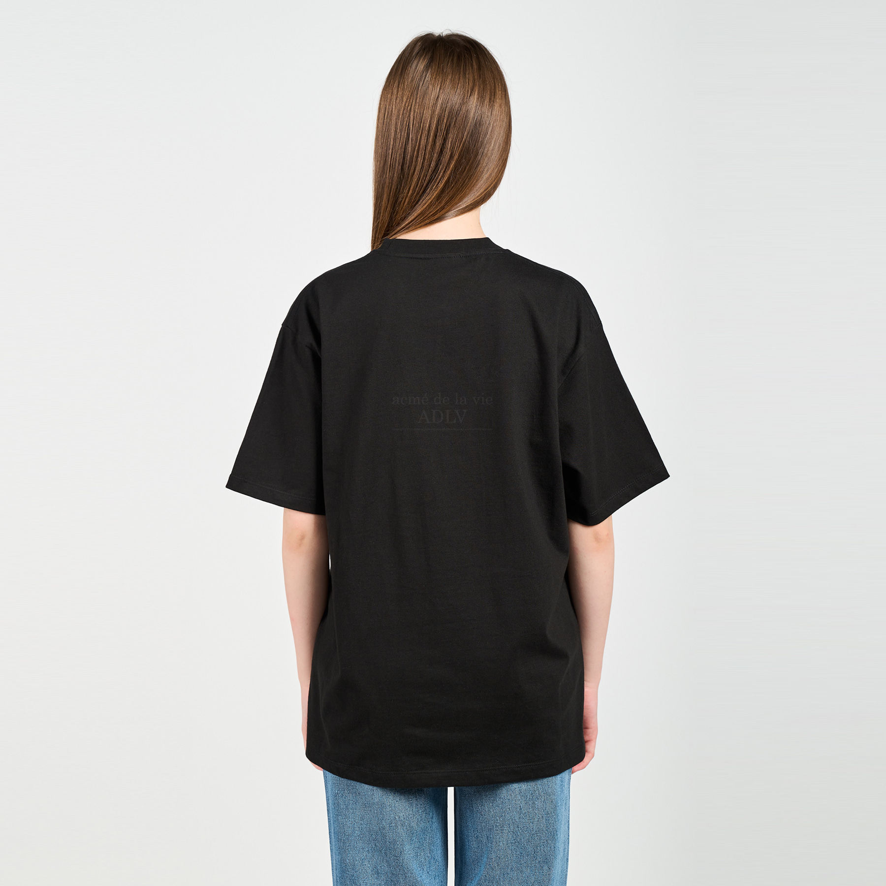 韩国正品直邮潮牌adlv新款 3d印花logo短袖t恤男女同款