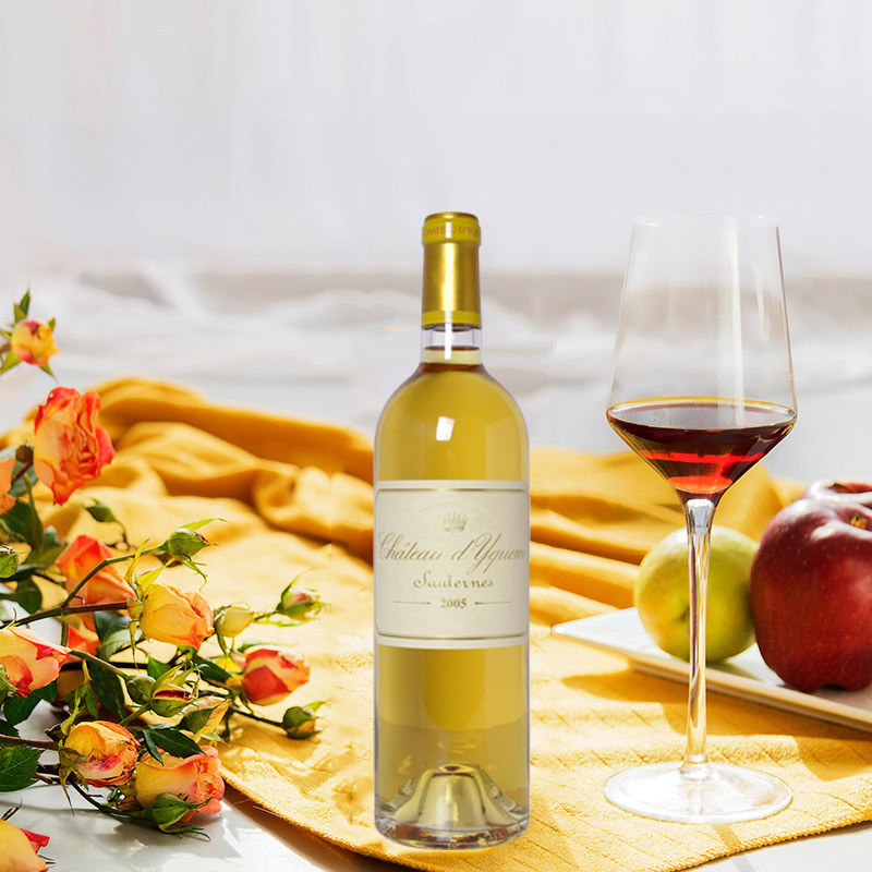 375ml酒单法国原装进口苏玳名庄甜酒冰酒白葡萄酒单支甜型葡萄酒(含