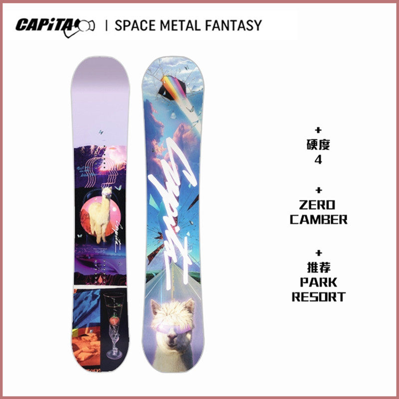 2122capita单板滑雪板女款羊驼spacemetalfantasy全能公园滑雪板