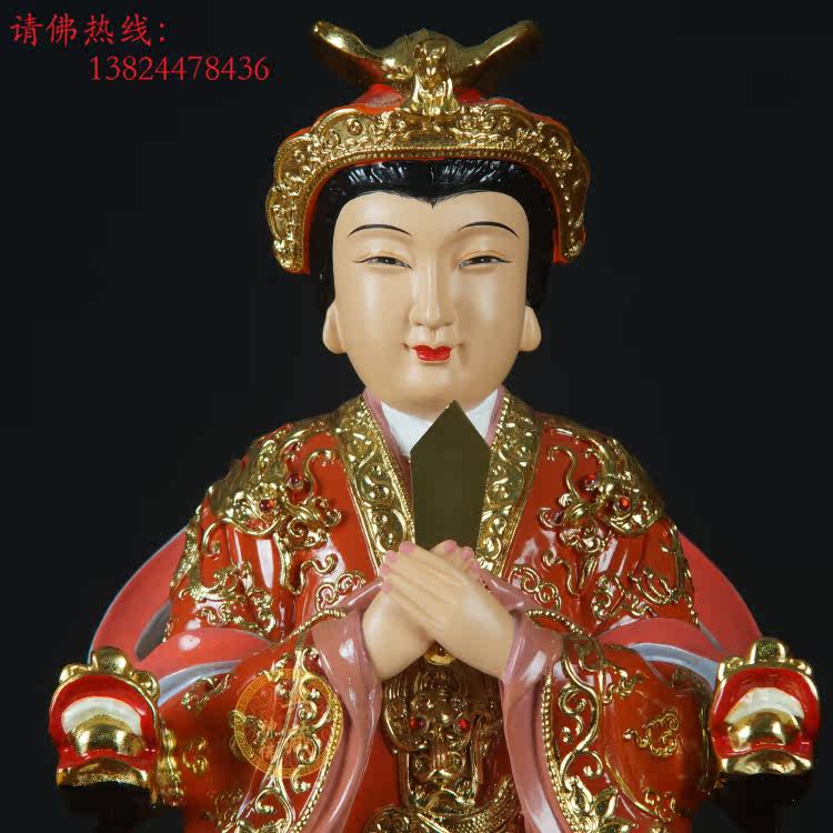 泰山娘娘像碧霞元神像圣母泰山老奶奶佛像玻璃钢工艺品摆件