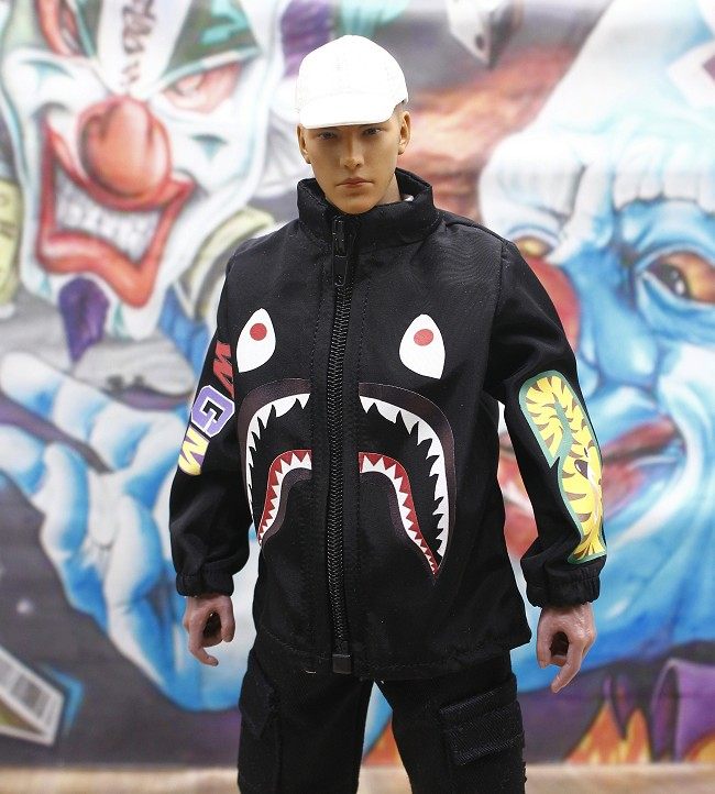 现货兵人模型配件潮牌鲨鱼外套套衣真人不能兵人专区