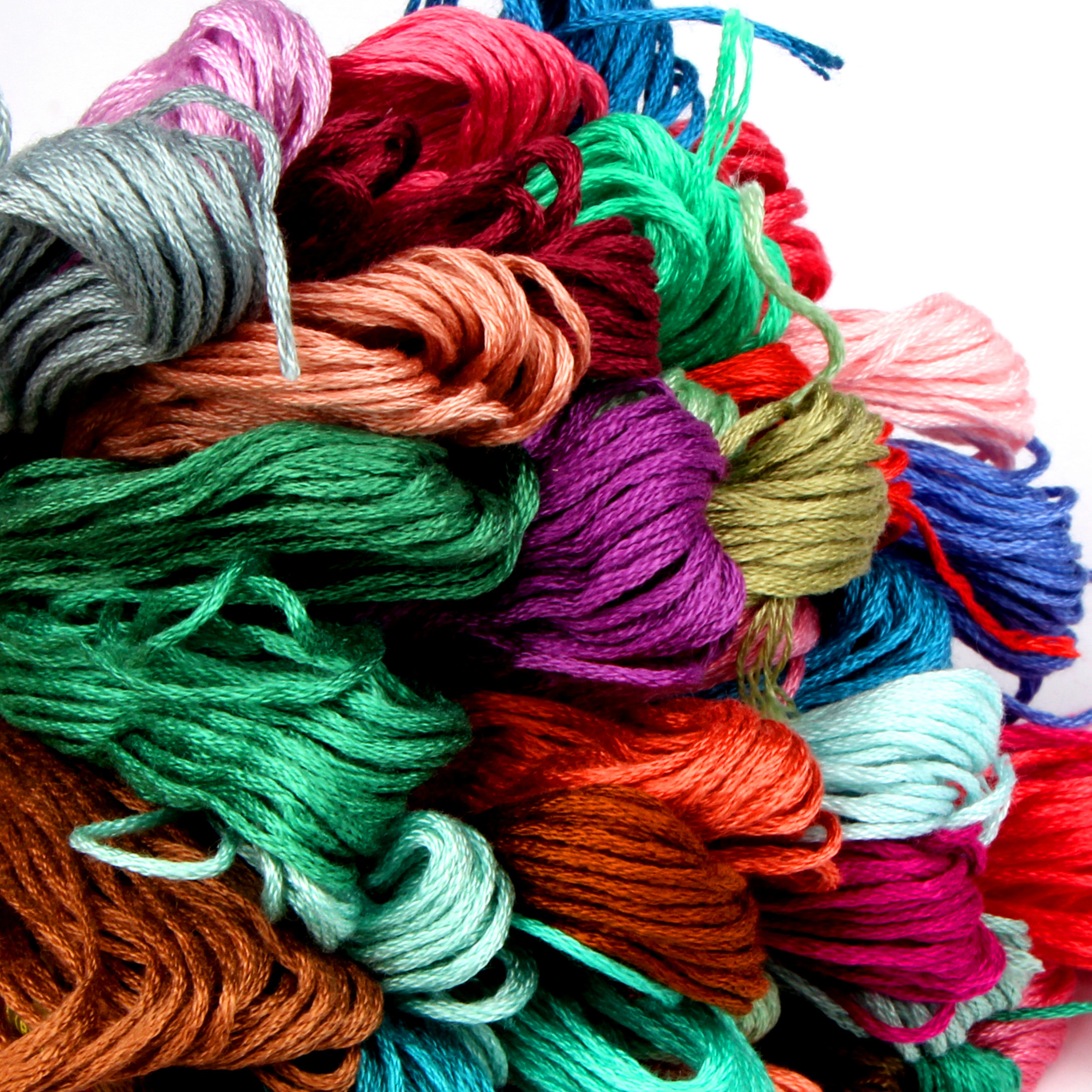 刺绣24支十字绣配线鞋垫绣花线补线手工棉线绣花绣线