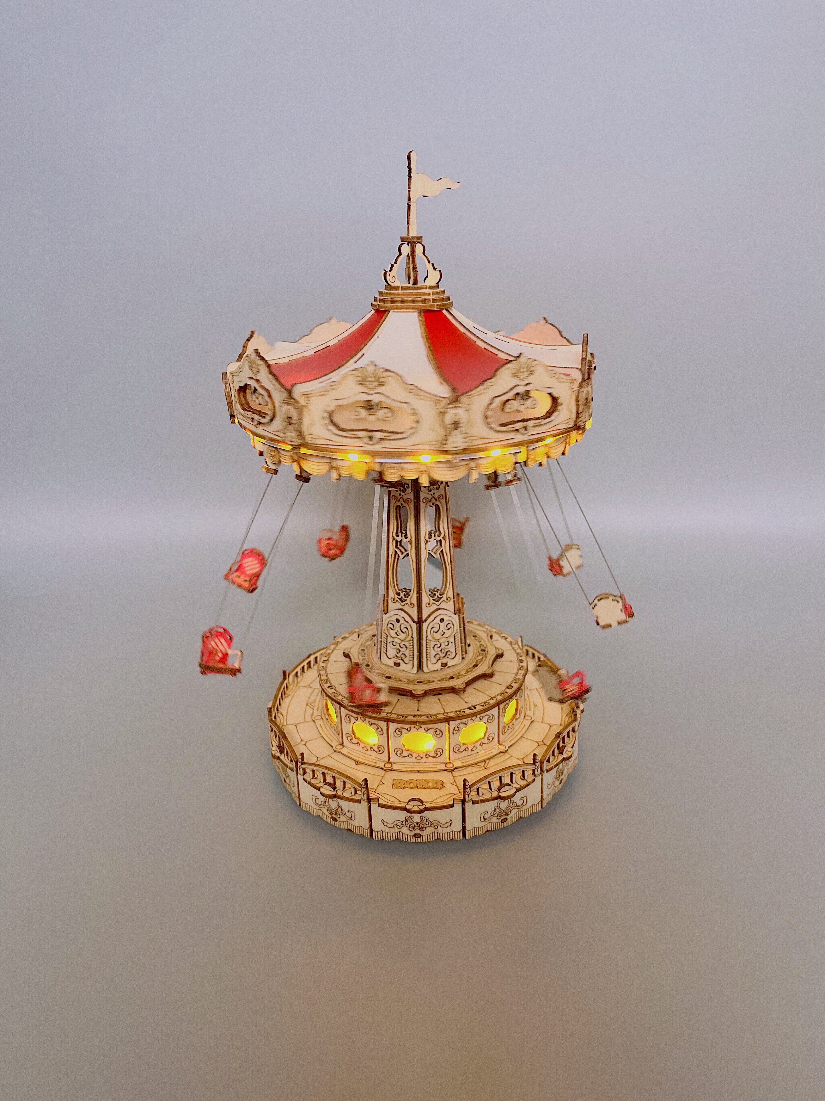 若态若客精密3d机械立体拼图地球仪模型火车头拼图