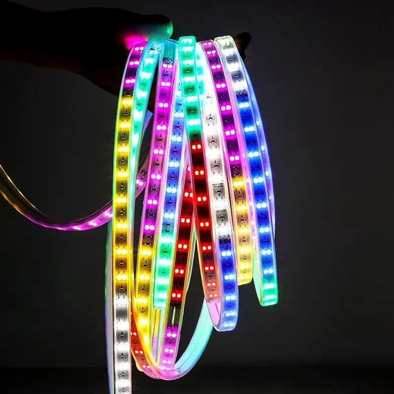 灯带led七彩变色户外防水彩灯广告牌跑马流水led灯带