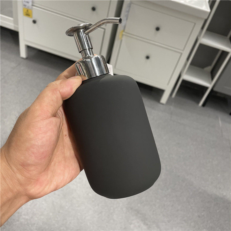 ikea宜家伊空皂液洗手液瓶现在简约纯色石瓷沐皂液器