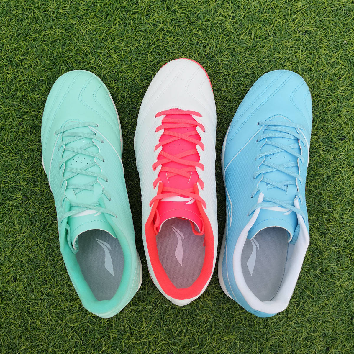 狂人正品李宁中端宽脚缓震tf碎钉人造草地足球鞋