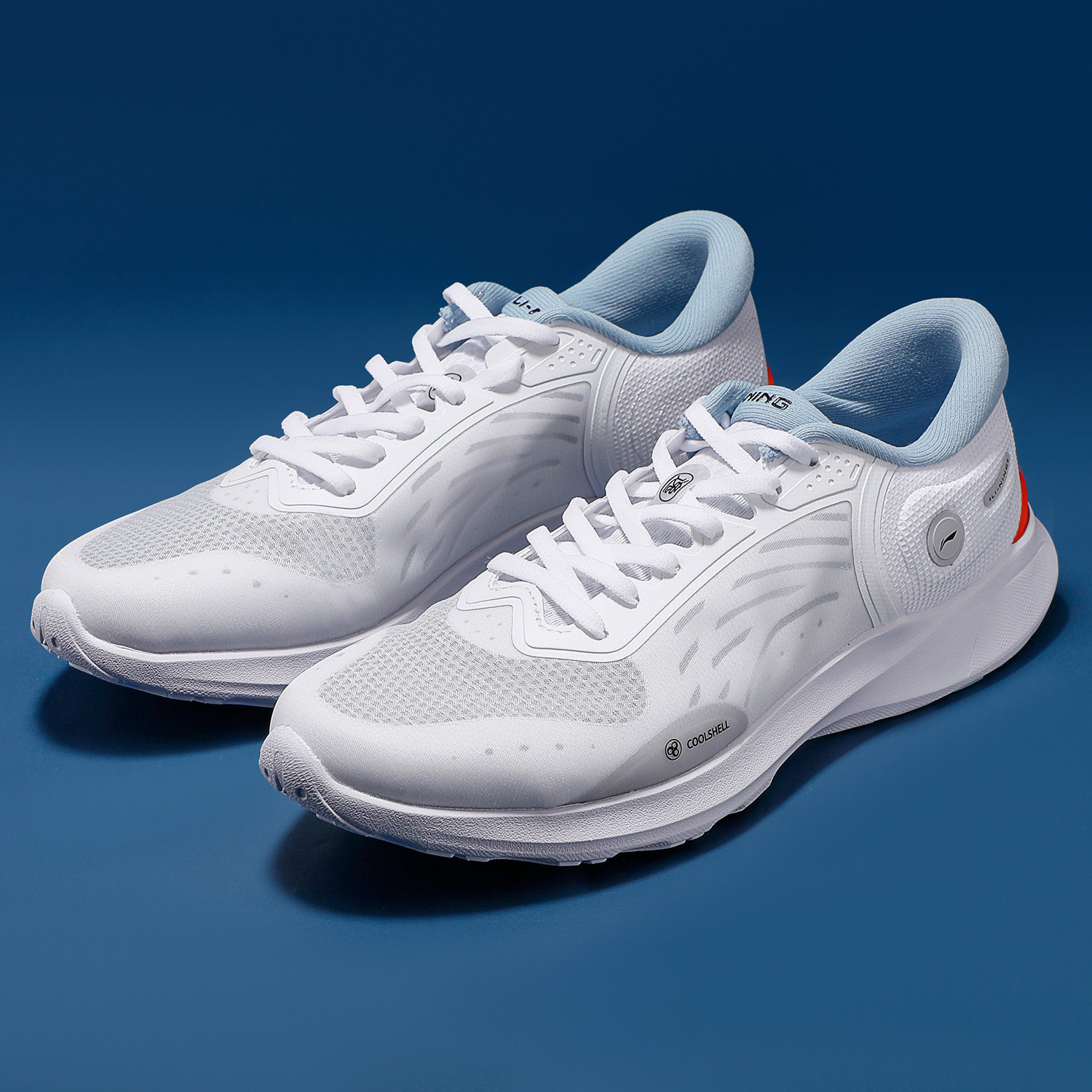 李宁轻逸ls休闲鞋男鞋2023新款轻便减震跑步鞋男款网面透气运动鞋-mc