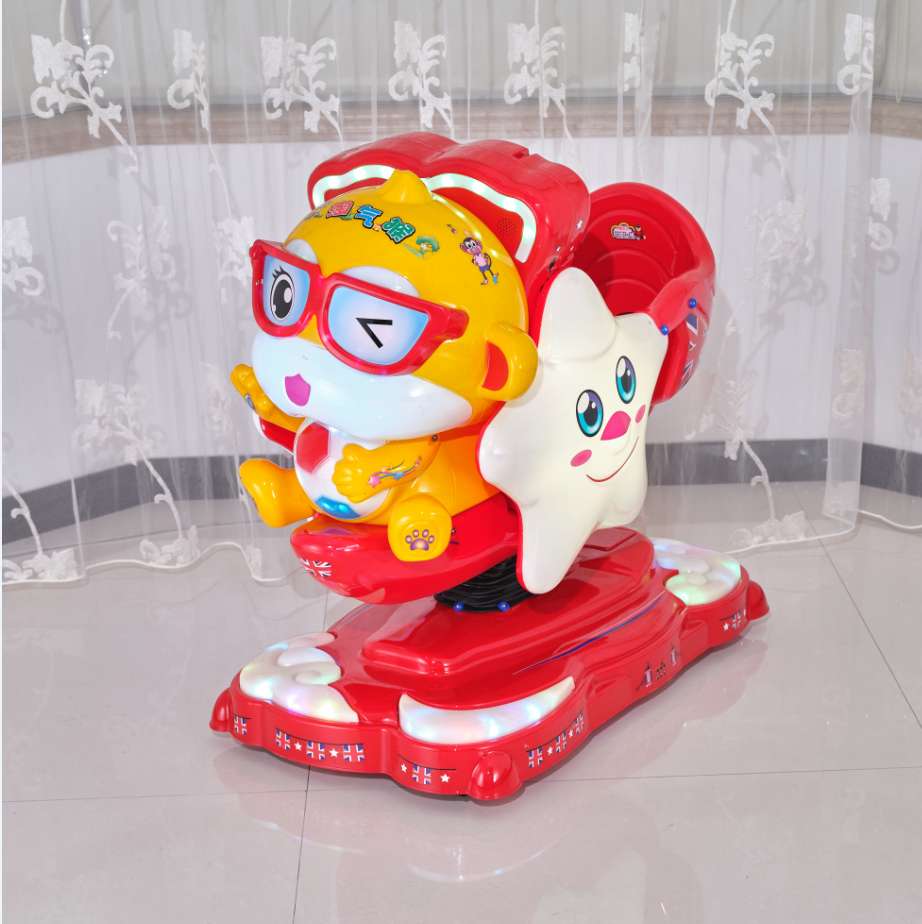 新款儿童画投币电动猴子可爱猴可爱画屏儿童商用摇摆机