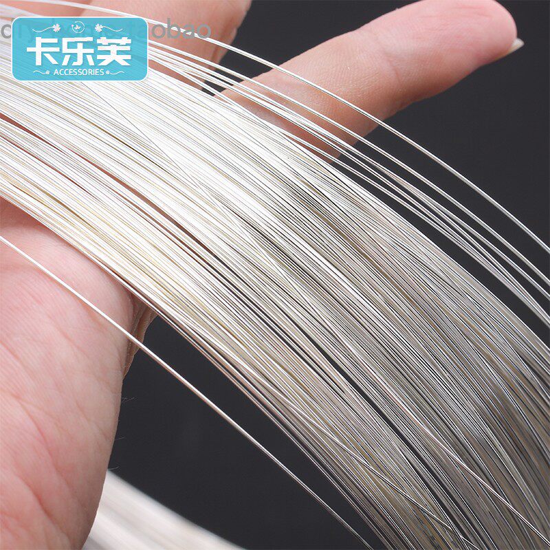 纯银制作银饰diy配件项圈手镯材料银线首饰线