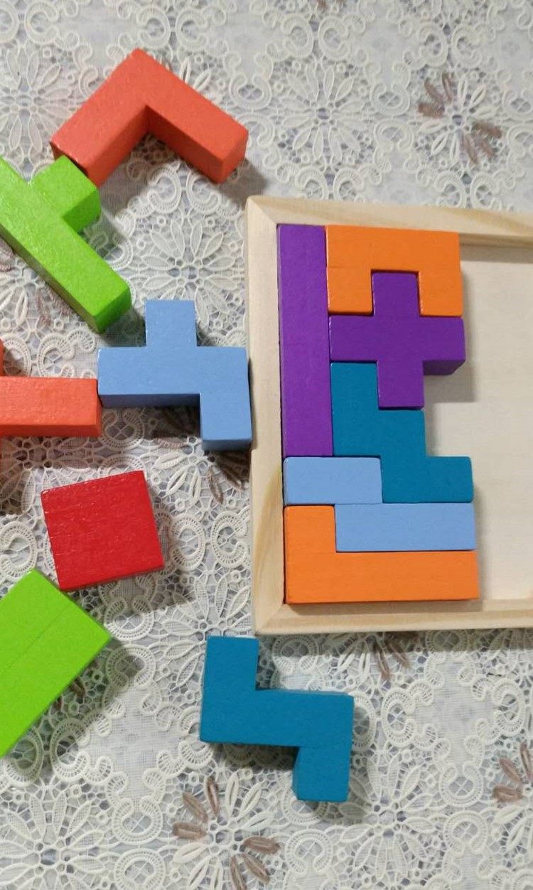 清仓动脑筋益智积木智力立体拼图智慧玩具木制游戏拼图