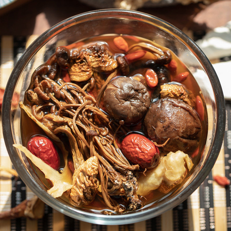 荪姬干货汤干货蘑菇茶树松茸菌竹汤包羊肚材料松茸