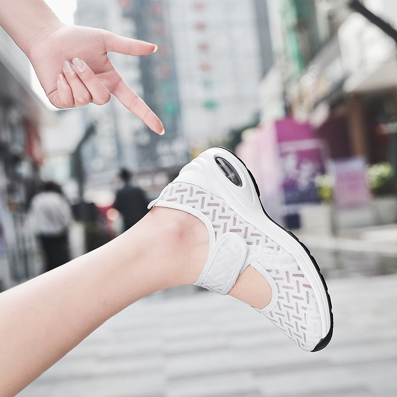 白色护士鞋女鞋夏季镂空透气运动鞋女士工作单鞋休闲鞋软底妈妈鞋