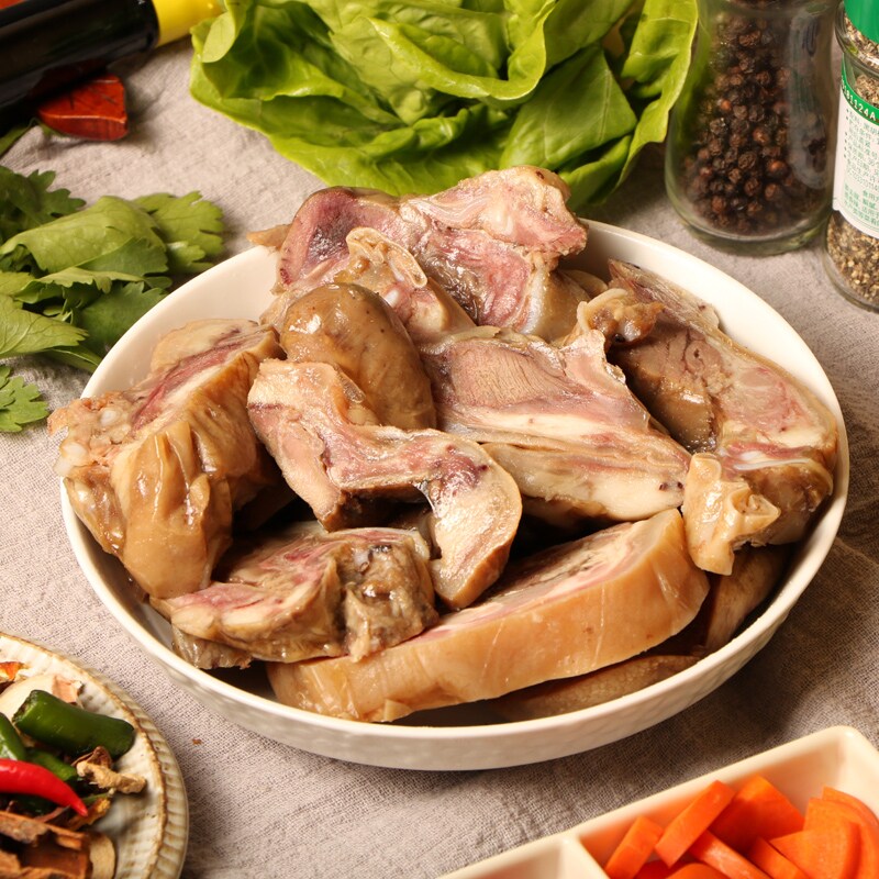 白水羊头肉500g全熟食羊脸新鲜冷冻真空清真非整只