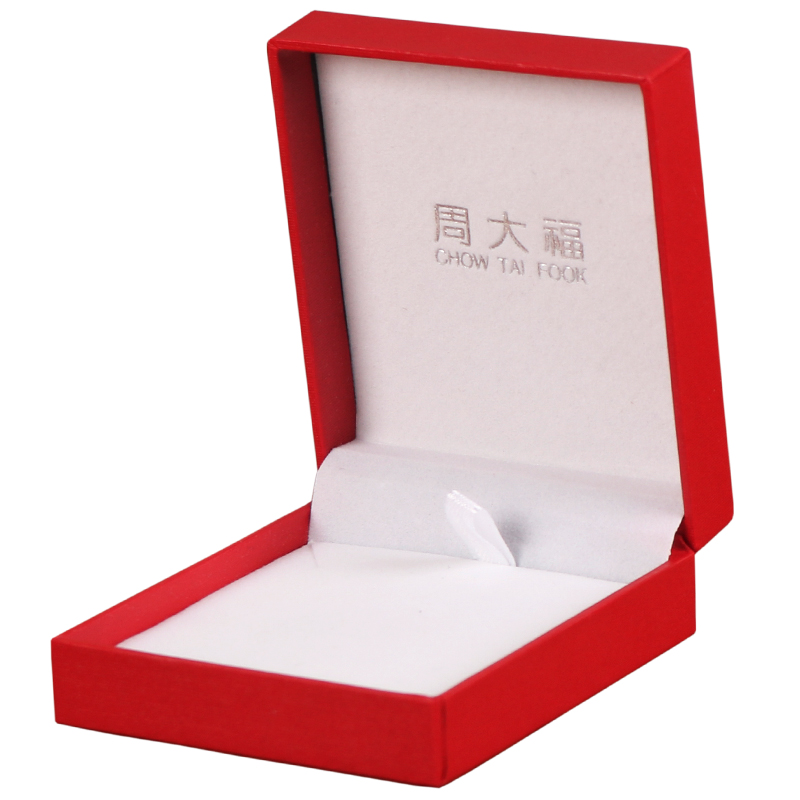 现货周大福首饰盒黄金珠宝礼品盒吊坠手镯项链戒指礼品盒