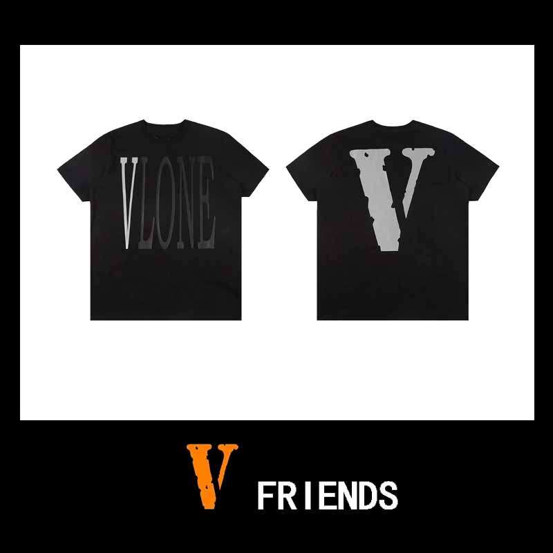 过验免税vlone短袖恤男反光闪电王一博同款烟雾t恤